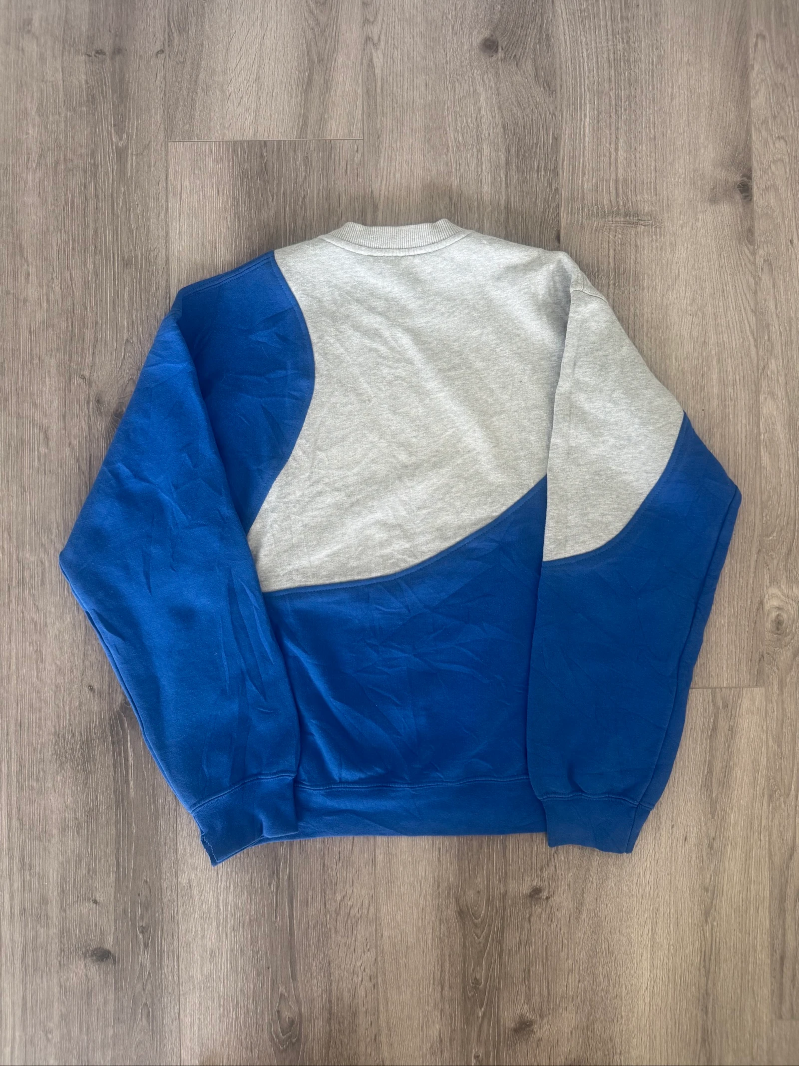 FILA Vintage Colorblock Sweatshirt M Blue Grey Crewneck 90s Streetwear Unisex – photo 7